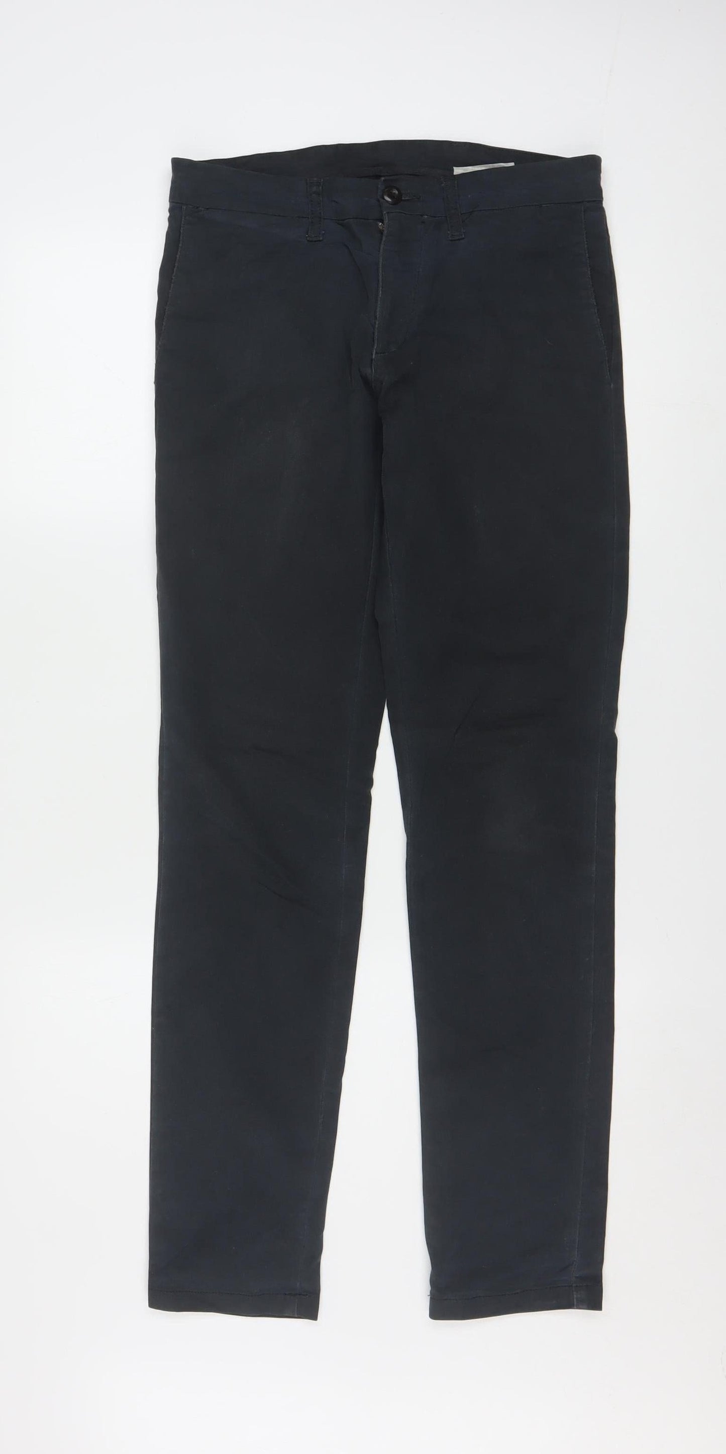 Carhartt Men Black Slim Fit Chino Trousers 29x32 Sid Pant