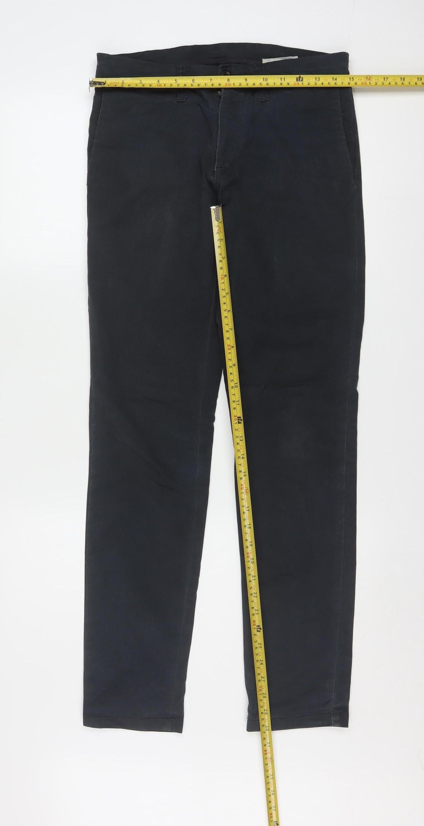 Carhartt Men Black Slim Fit Chino Trousers 29x32 Sid Pant