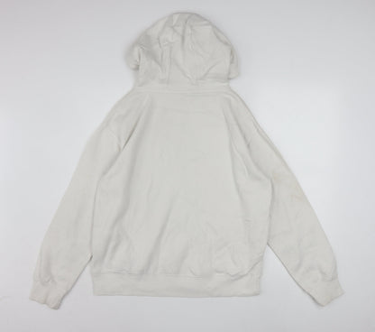 Disney Women White Hoodie Stitch Graphic Pullover Size 10/12