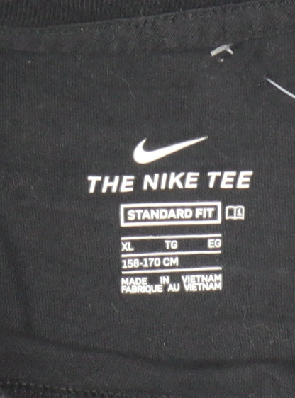 Nike Boys Black XL Just Do It Graphic Sports T-Shirt