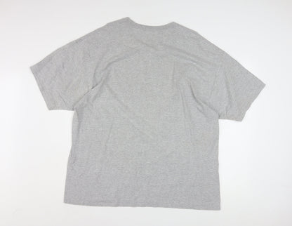Champion Mens Grey Michigan Wolverines Graphic T-Shirt 2XL