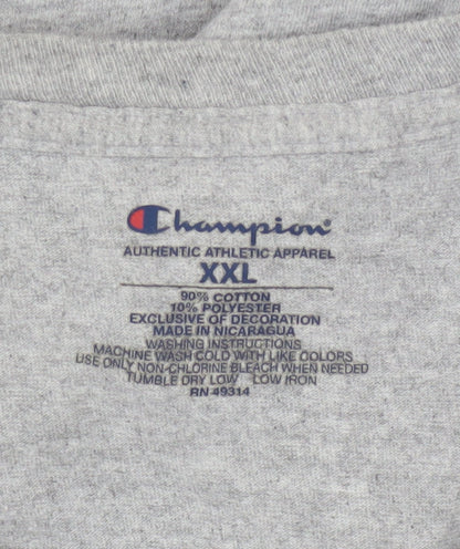 Champion Mens Grey Michigan Wolverines Graphic T-Shirt 2XL