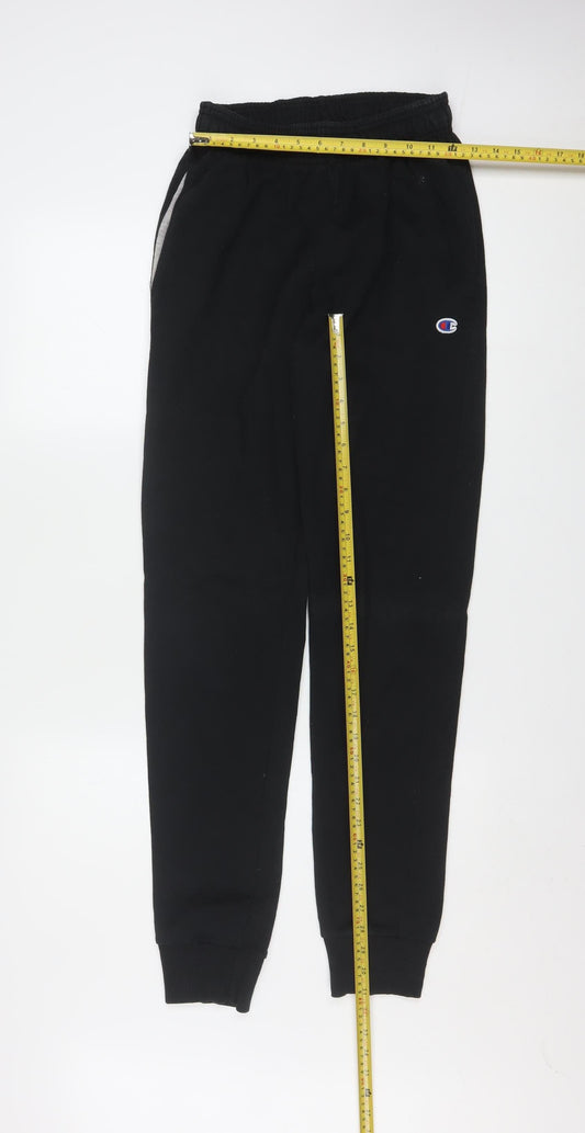 Champion Men's Black Regular Fit Jogger Sweatpants Size S