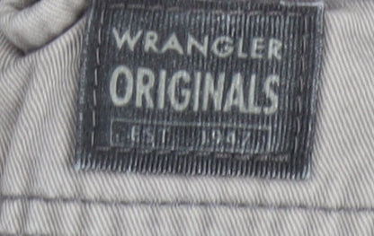 Wrangler Men's Beige Cargo Shorts Size 42 Regular Cotton Workwear
