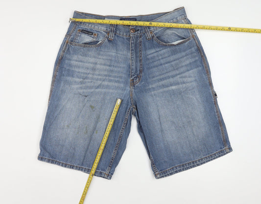 U.S. Polo Assn. Men's Blue Denim Cargo Shorts W36 Regular Fit