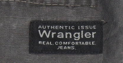 Wrangler Men's Grey Cargo Shorts Size 36 Cotton Casual Workwear