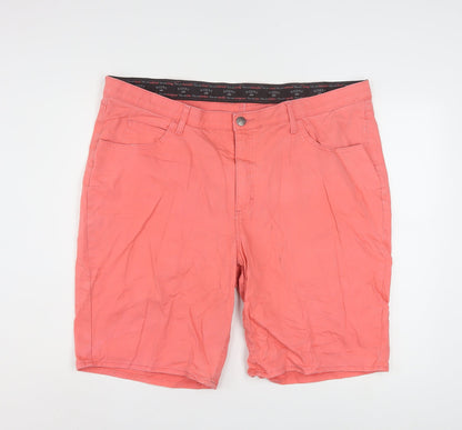 Lee Riders Men's Pink Cotton Stretch Chino Shorts 24W Regular Fit