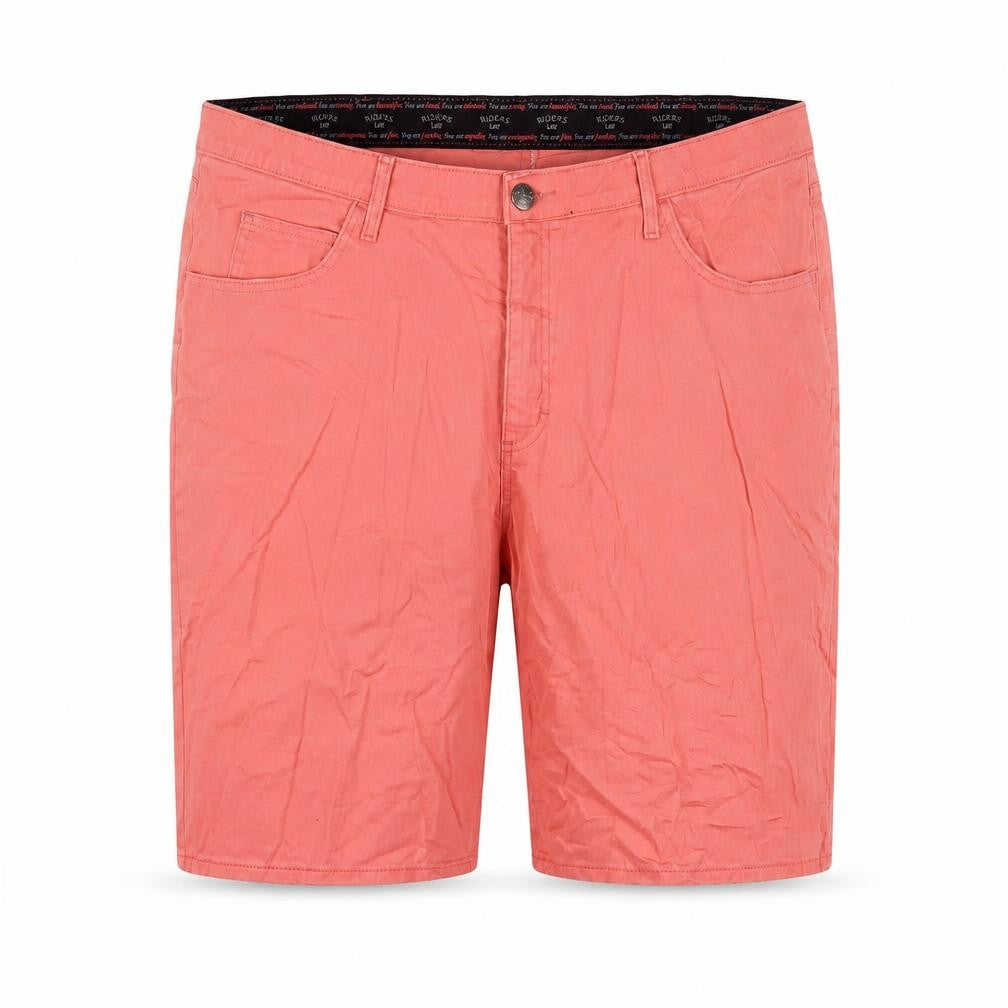 Lee Riders Men's Pink Cotton Stretch Chino Shorts 24W Regular Fit