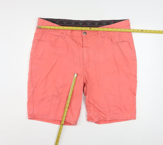 Lee Riders Men's Pink Cotton Stretch Chino Shorts 24W Regular Fit