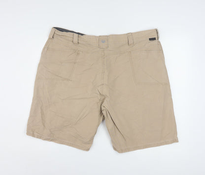 Wrangler Men's Beige Outdoor Cargo Shorts Size 40 Cotton Blend