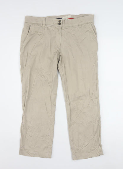 Tommy Hilfiger Women’s Beige Chino Stretch Trousers Size 6