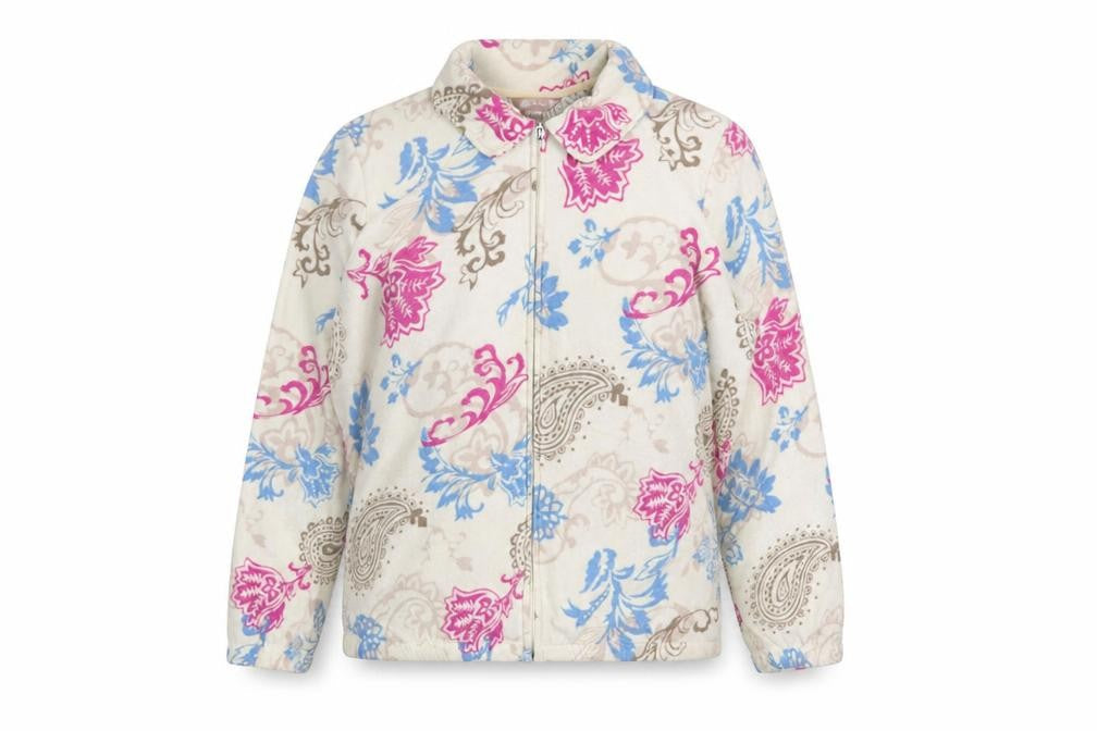 White Stag Womens Multicoloured Paisley Fleece Jacket XL