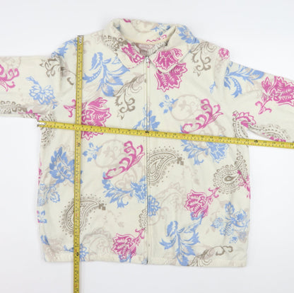 White Stag Womens Multicoloured Paisley Fleece Jacket XL