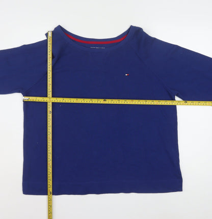 Tommy Hilfiger Women's Blue Long Sleeve Pyjama Top 2XL