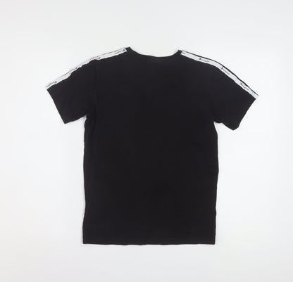 Champion Boys Black Logo Short Sleeve T-Shirt 11-12 Years