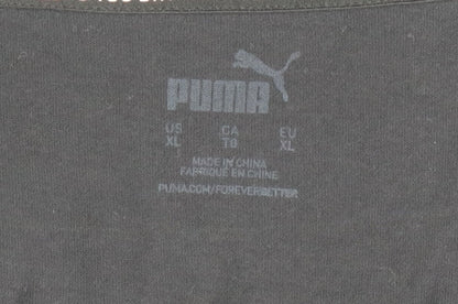 Puma Womens Black XL Relaxed Fit Sports T-Shirt
