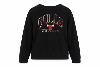 Time and Tru Women Black Chicago Bulls Sweatshirt Size 20 XXL Pullover