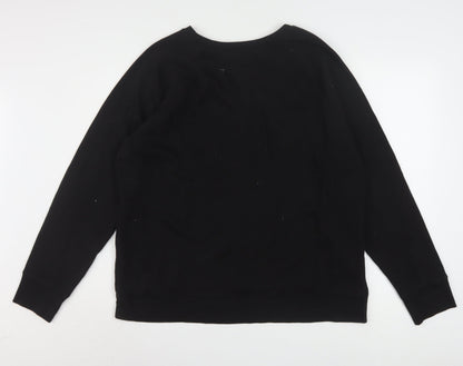 Time and Tru Women Black Chicago Bulls Sweatshirt Size 20 XXL Pullover