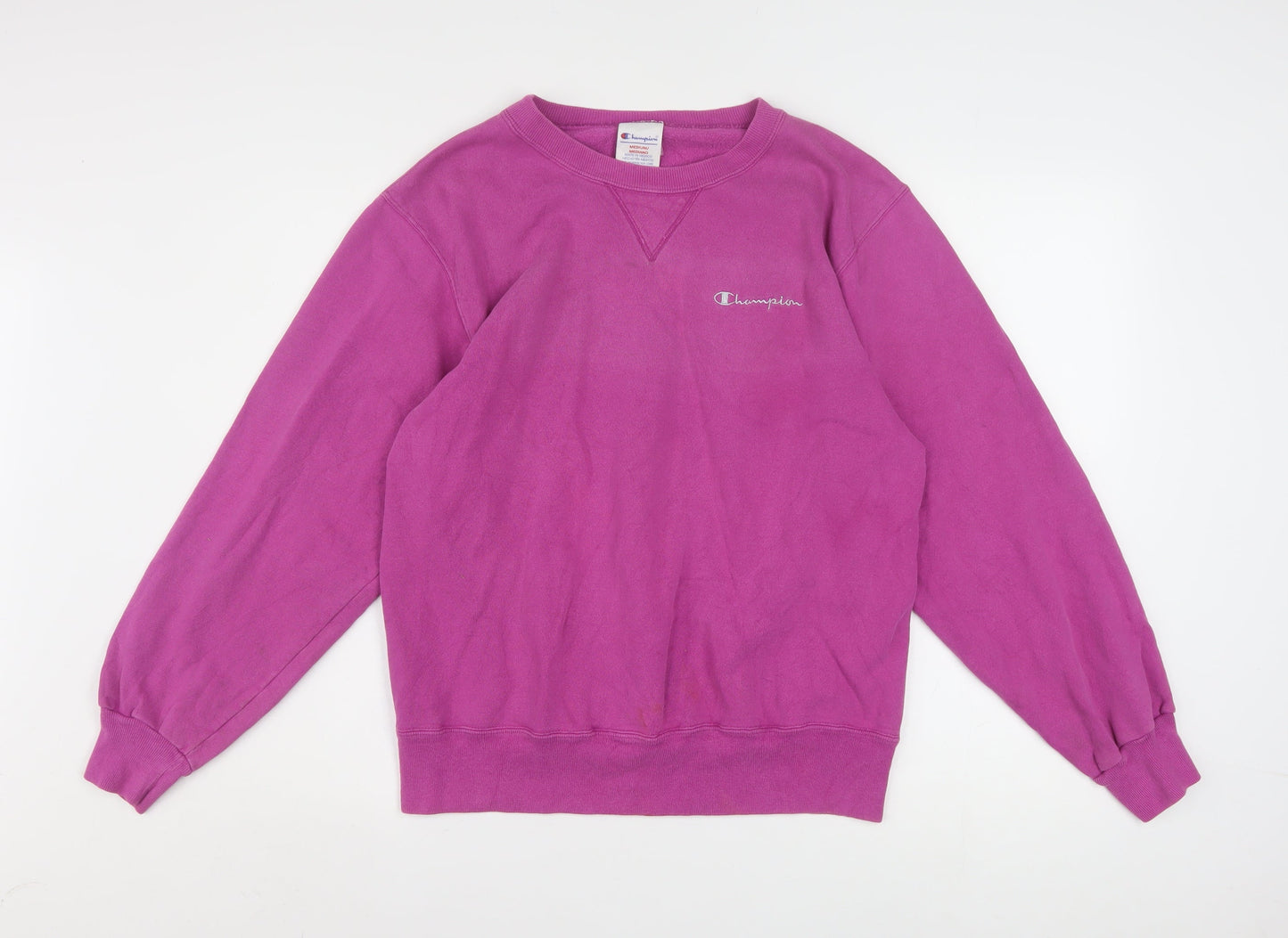 Champion Womens Purple Crew Neck Pullover Sweatshirt Size M