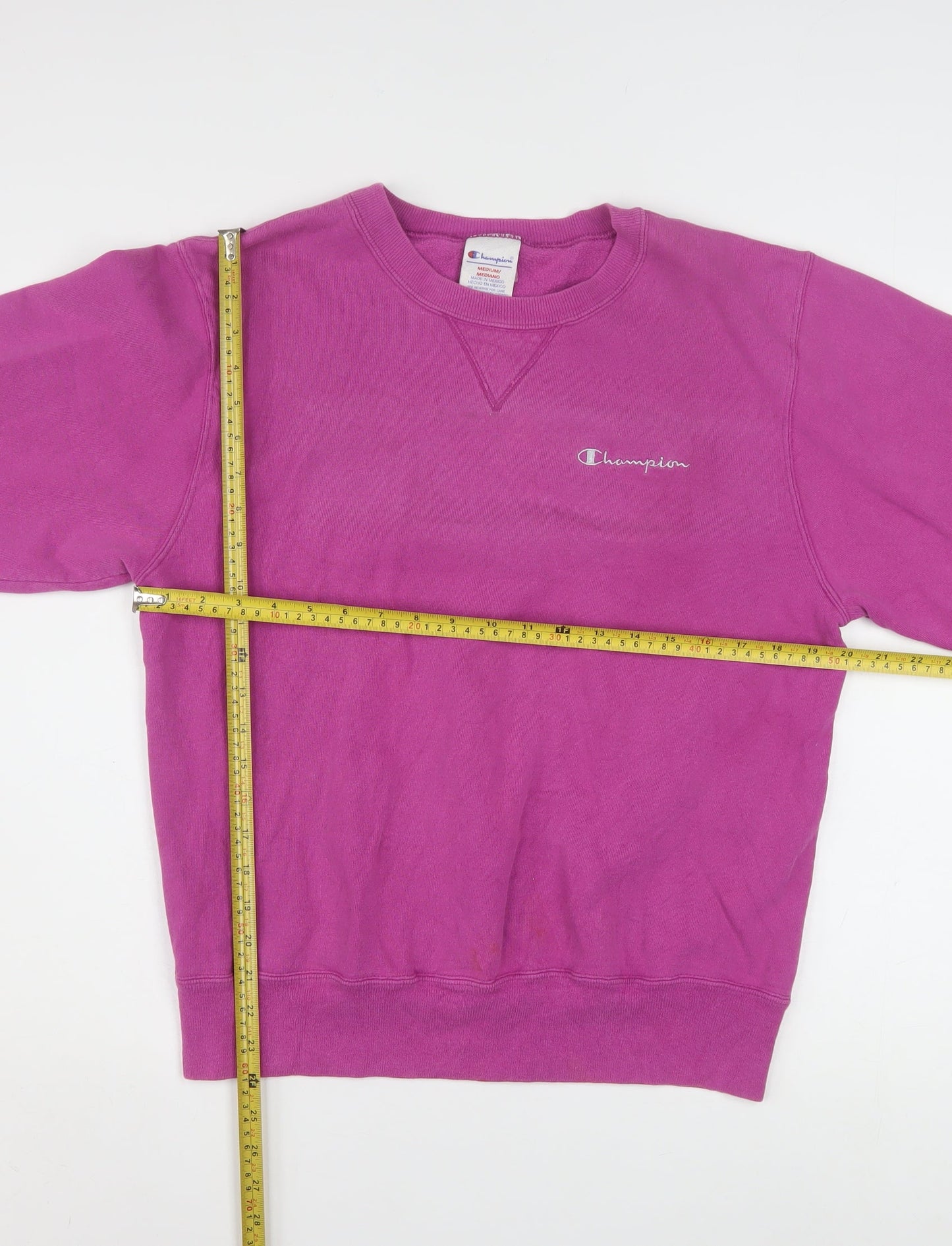 Champion Womens Purple Crew Neck Pullover Sweatshirt Size M