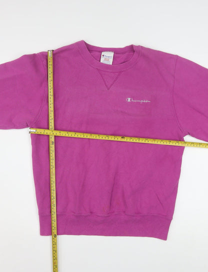 Champion Womens Purple Crew Neck Pullover Sweatshirt Size M