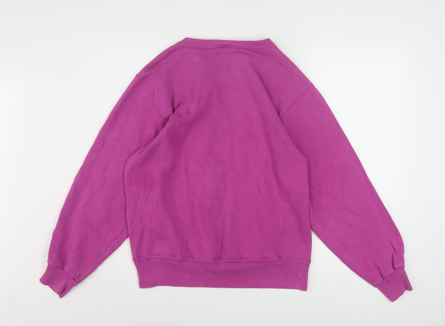 Champion Womens Purple Crew Neck Pullover Sweatshirt Size M