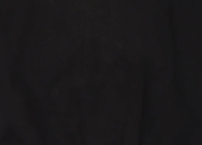 FILA Men’s Black Pullover Sweatshirt L Logo Crew Neck Fleece