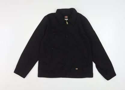 Dickies Women's Black L Basic Workwear Cotton Blend Jacket