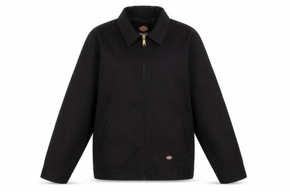 Dickies Women's Black L Basic Workwear Cotton Blend Jacket