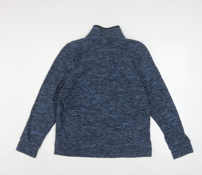 Adidas Women Blue 1/2 Zip Pullover Sweatshirt Size 18/20 Polyester