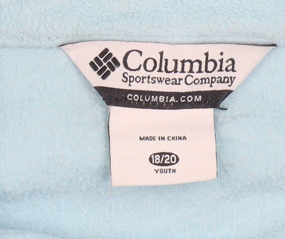 Columbia Girls Blue Full Zip Fleece Jacket Size 20 Years