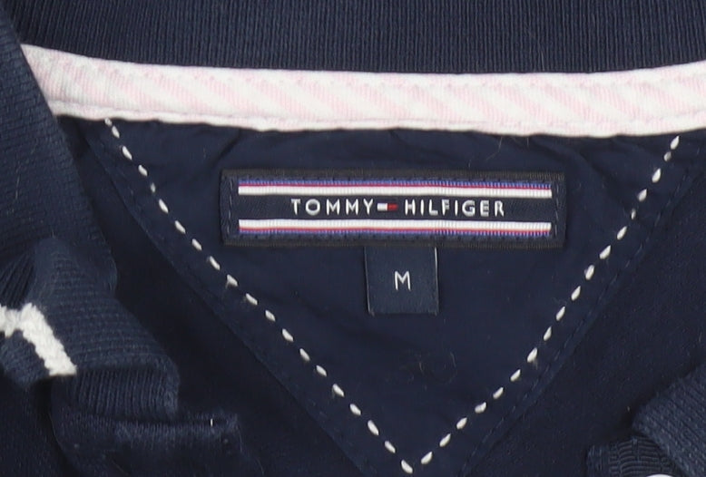 Tommy Hilfiger Women's Blue Short Sleeve Polo Shirt M