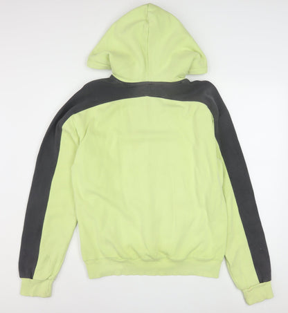 Reebok Men's Green Pullover Hoodie M Logo Sports Fleece