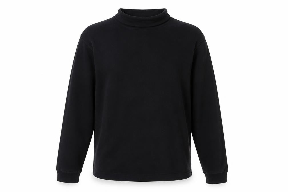 Umbro Men’s Black Mock Neck Cotton Pullover Sweatshirt M