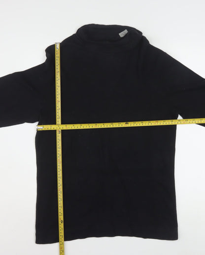 Umbro Men’s Black Mock Neck Cotton Pullover Sweatshirt M