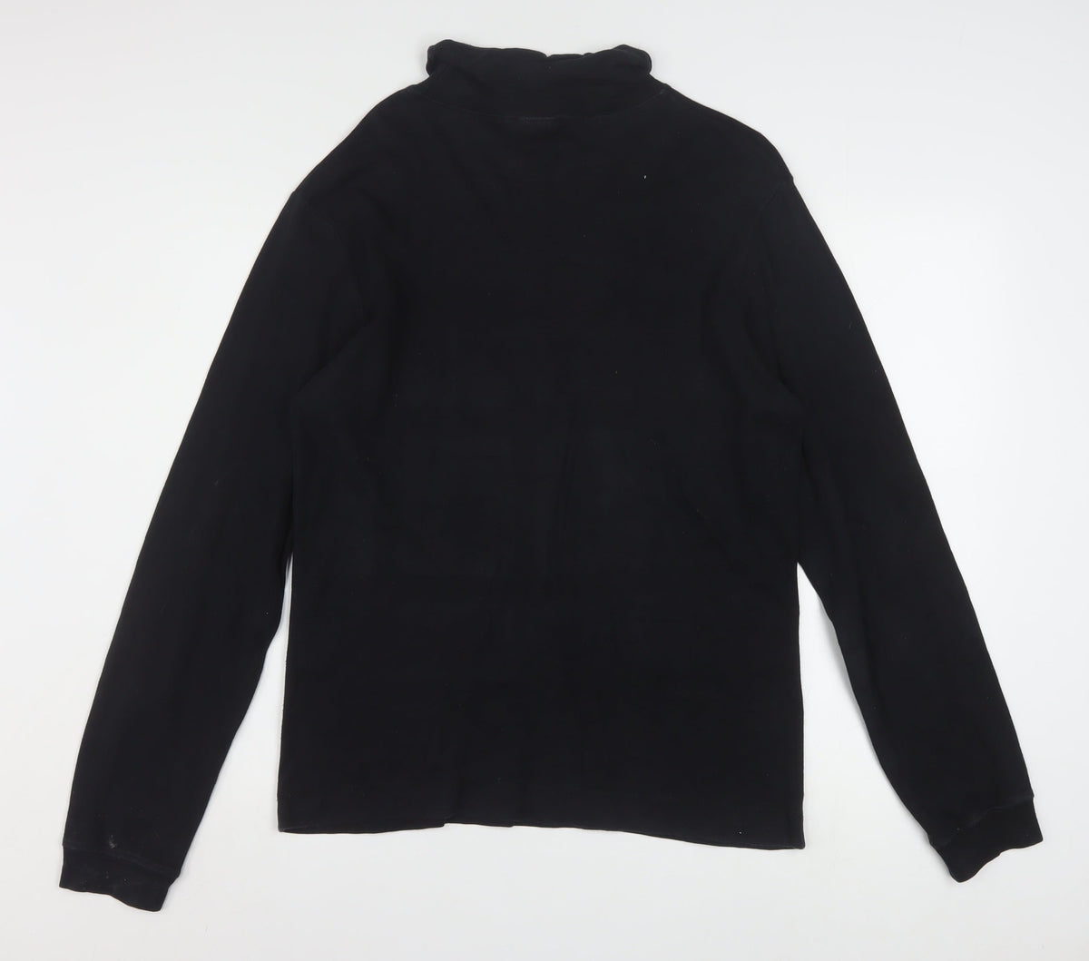 Umbro Men’s Black Mock Neck Cotton Pullover Sweatshirt M