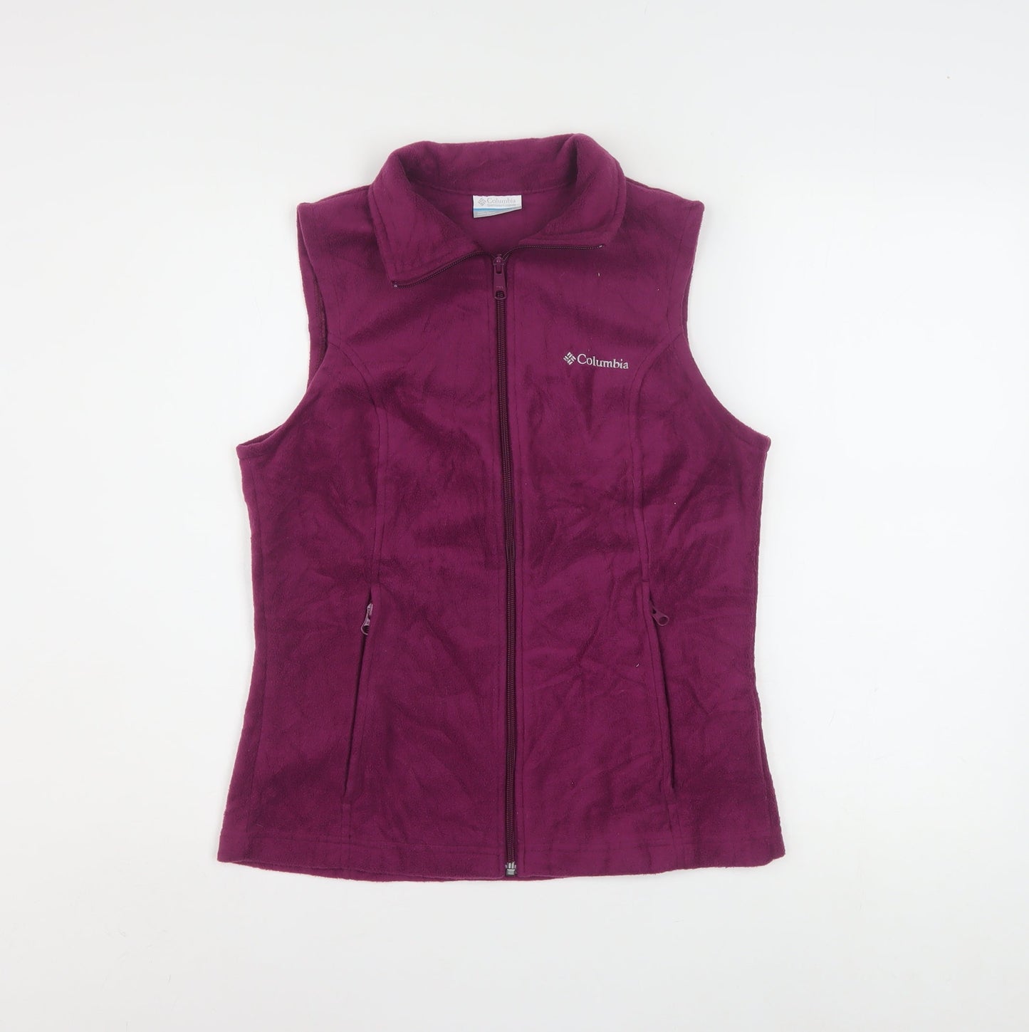 Columbia Women’s Purple Fleece Zip Up Waistcoat Bodywarmer Size S
