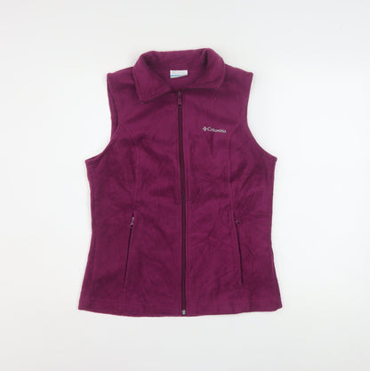 Columbia Women’s Purple Fleece Zip Up Waistcoat Bodywarmer Size S