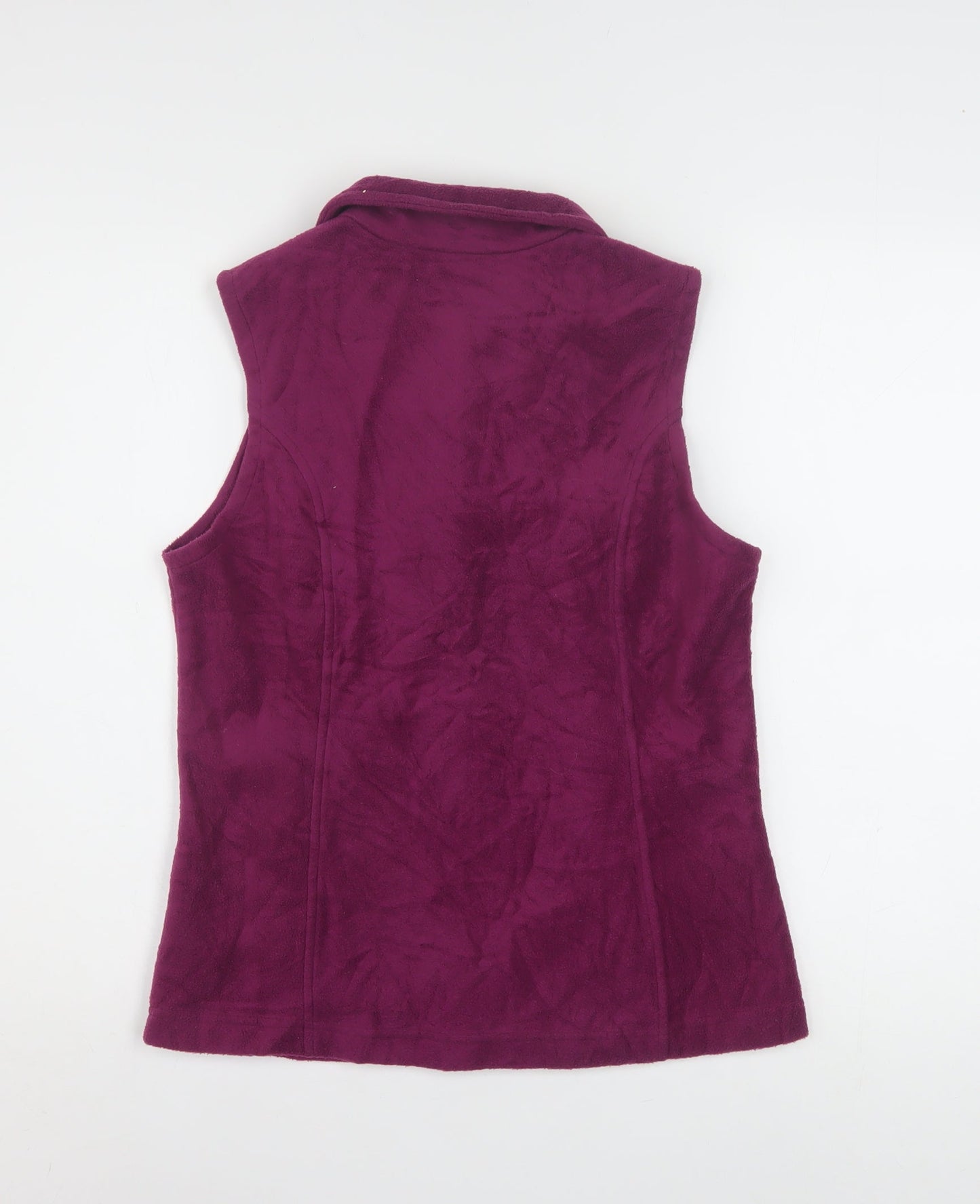 Columbia Women’s Purple Fleece Zip Up Waistcoat Bodywarmer Size S