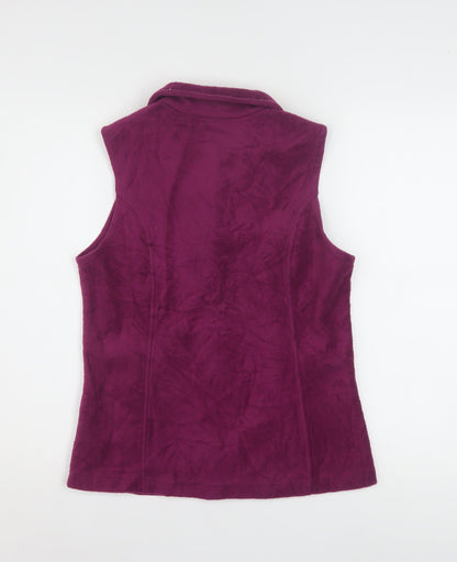 Columbia Women’s Purple Fleece Zip Up Waistcoat Bodywarmer Size S