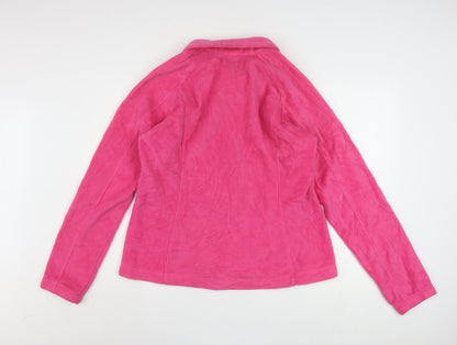Columbia Women’s Pink Fleece Full Zip Jacket XL Activewear