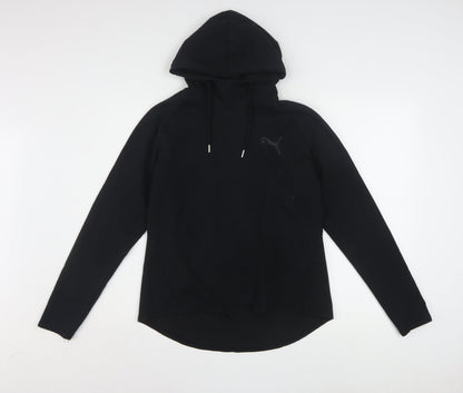 Puma Women Black Size 14 Pullover Hoodie Sweatshirt