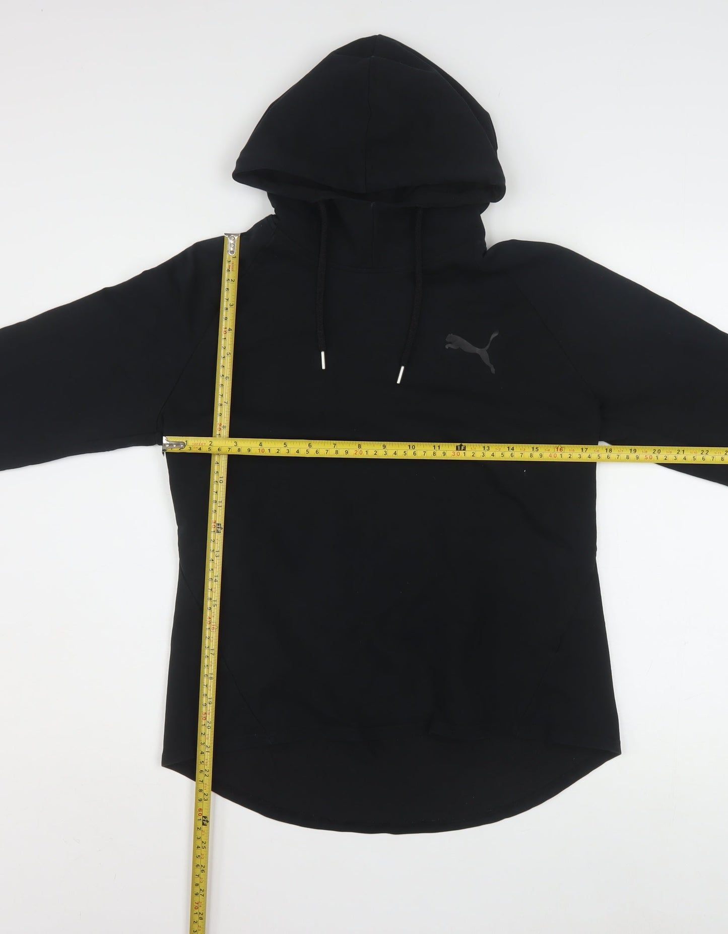 Puma Women Black Size 14 Pullover Hoodie Sweatshirt