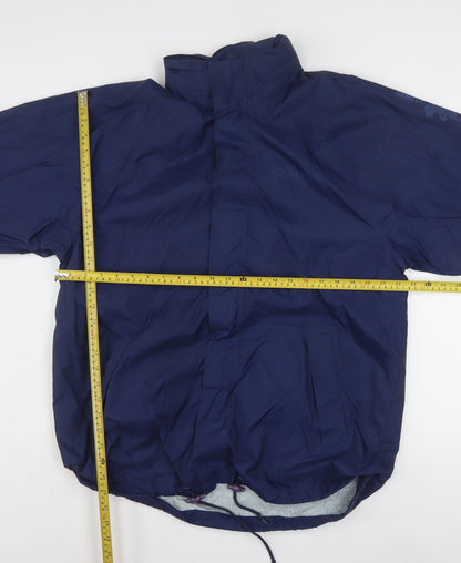 Adidas Women's Blue Size 12 Windbreaker Lightweight Jacket