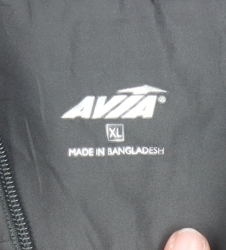 Avia Women's Black Purple XL Windbreaker Jacket Lightweight Zip Sports