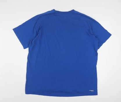 Adidas Men's Blue 2XL Climalite Performance Essentials T-Shirt