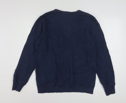 Levi's Boys Blue XL 13-15 Years Crew Neck Logo Pullover Sweatshirt
