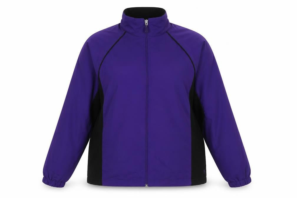 Danskin Now Women's Purple Black Zip-Up Casual Jacket Size L 12–14