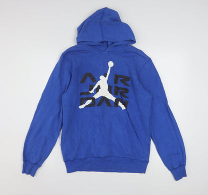 Nike Air Jordan Blue Boys Pullover Hoodie XL 13-15 Years Basketball Logo