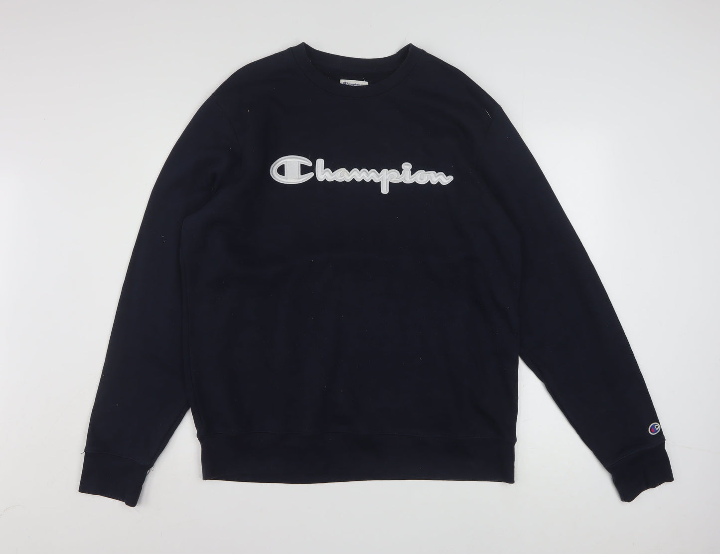 Champion Men's Black L Crew Neck Pullover Sweatshirt